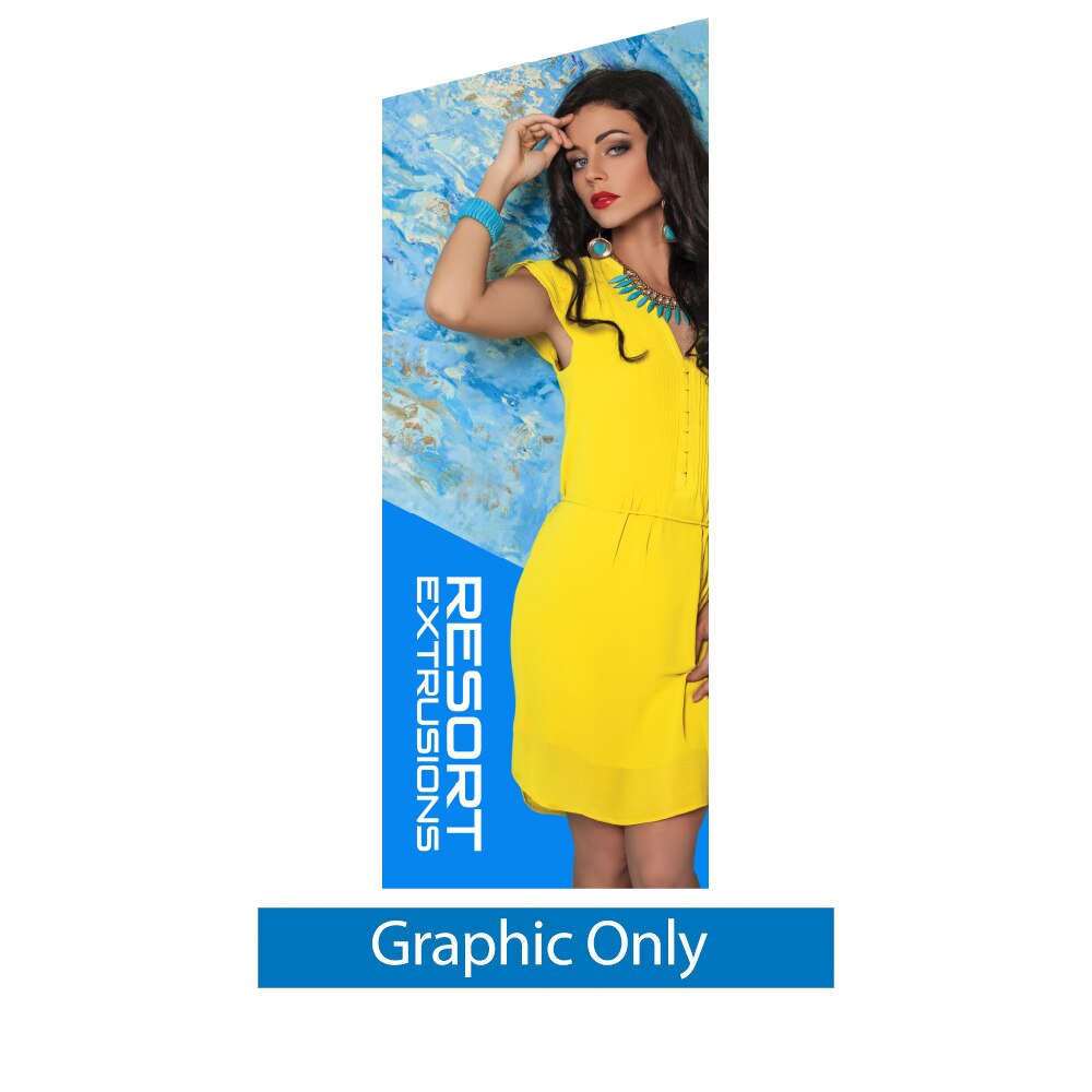 VAIL-120DB Freestyle 3ft x 8ft Backlit — Single Sided Graphic Only Front